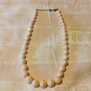 Costume Pale pink beaded necklace